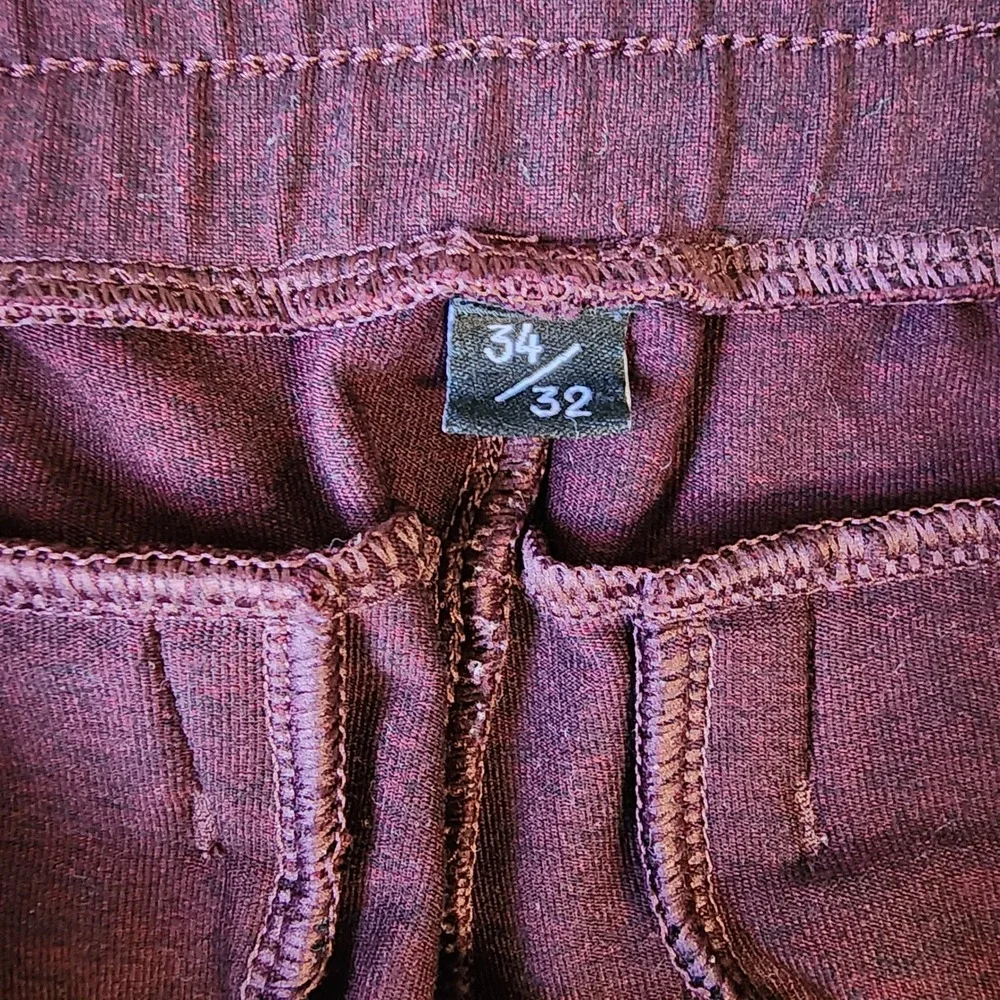 Public Rec All Day Every Day Pants Mens 34/32 Burgundy Jogger Tapered‎ Excellent